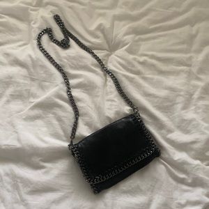 Chain Crossbody Black Bag